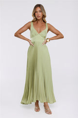 Dazzling Opulence Maxi Dress Lime