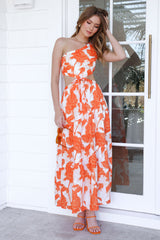 Pop Pop Midi Dress Orange